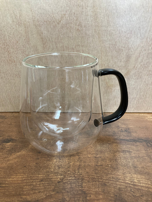 Coffee Tea cups set of 4 double walled glass.