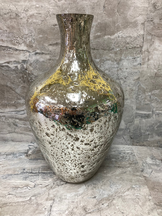 Flower glass Vase silver color. Home decor. elegant and classy for all occasions.