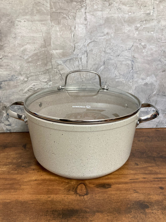 Granite coating Cooking stock Pot Casserole 5 Liters ( approx 5.3 QT) Stock pot ,Non Stick Kitchen stainless steel handles.