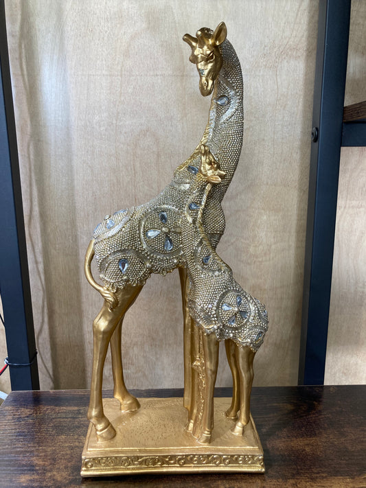 Figurine giraffe Mom and baby decoration home decor.